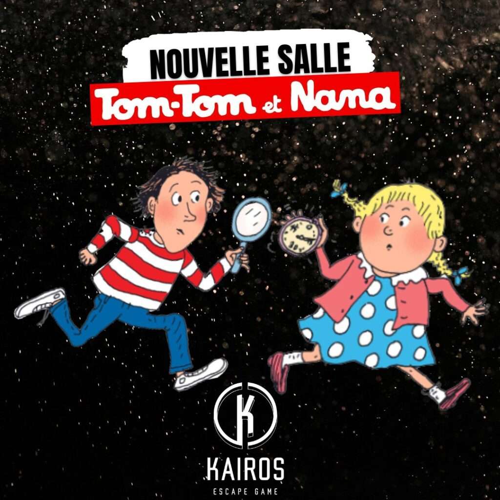 plongez dans l'univers de tom-tom et nana avec cet escape game ludique et familial ! résolvez des énigmes amusantes, vivez des aventures palpitantes et partagez un moment inoubliable inspiré des célèbres personnages de la série.